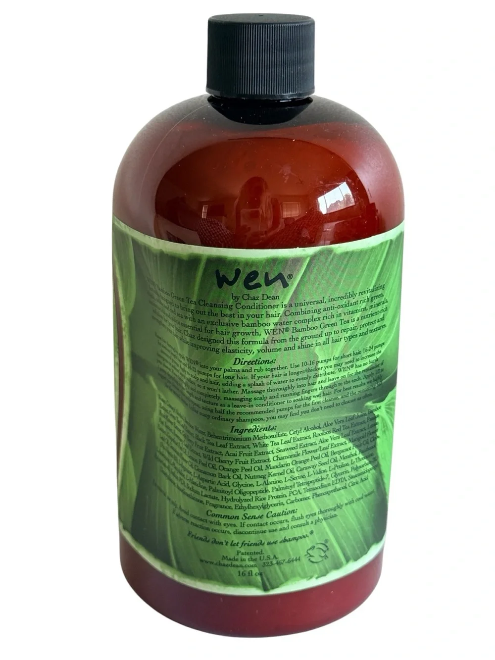 WEN Bamboo Green Tea Cleansing Conditioner 16 fl oz Pump Sealed